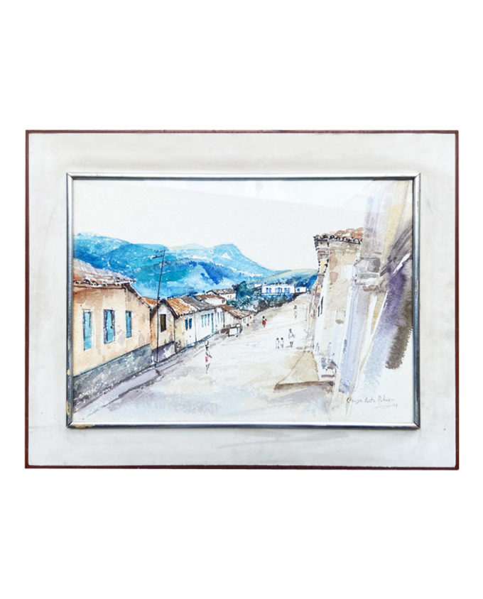 Quadro Aquarela - Cleusa Leite Ribeiro 1949