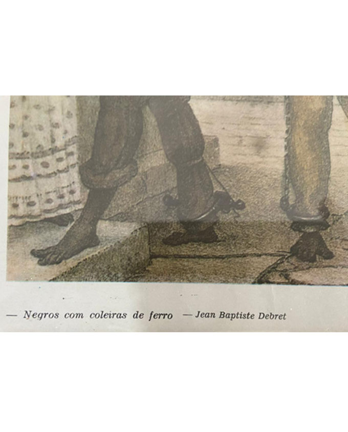 Quadro Reprodução Negros com Coleiras de Ferro - Jean Baptiste Debret - Image 3