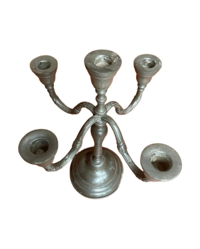 Candelabro de Estanho para 5 Velas - Image 2