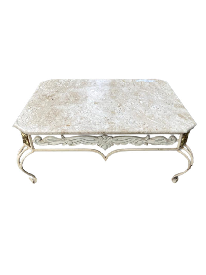 Mesa de Centro Com Tampo de Mármore - Imagem 2