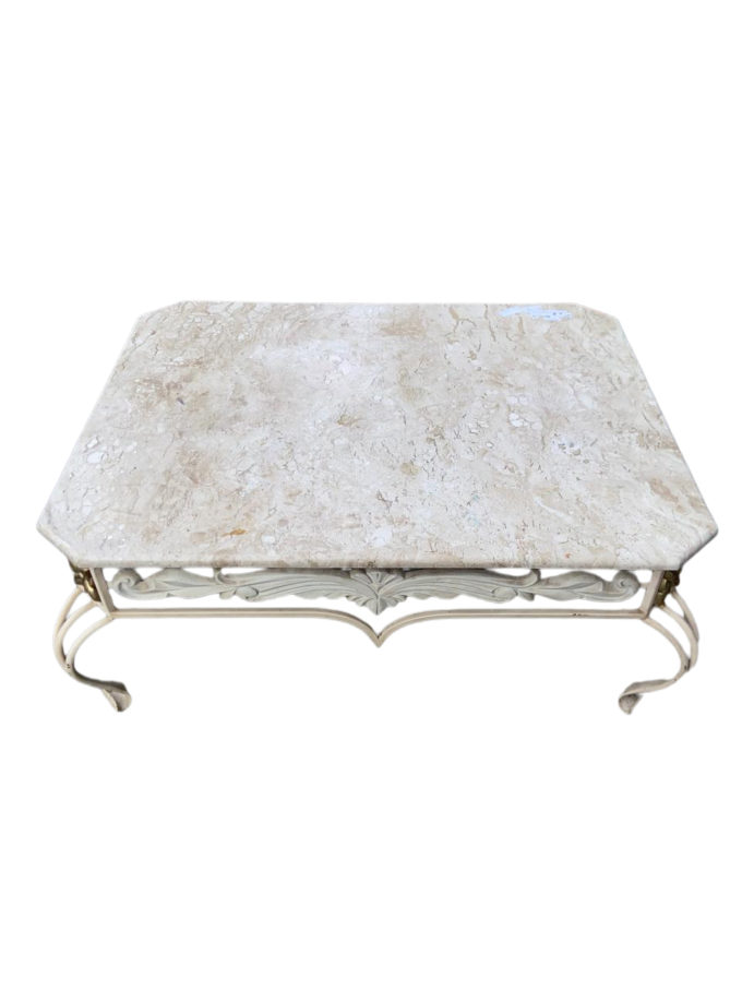 Mesa de Centro Com Tampo de Mármore - Imagem 4