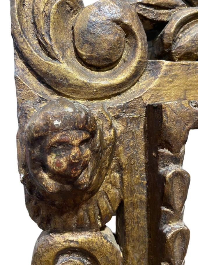 Espelho Grande de Madeira Antigo - Imagem 5